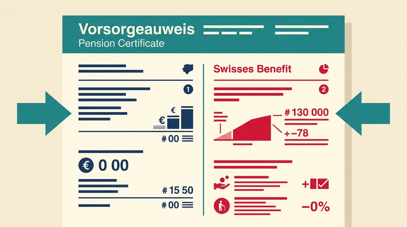 Rozdelenie obligatorum vs überobligatorum vo Vorsorgeausweis