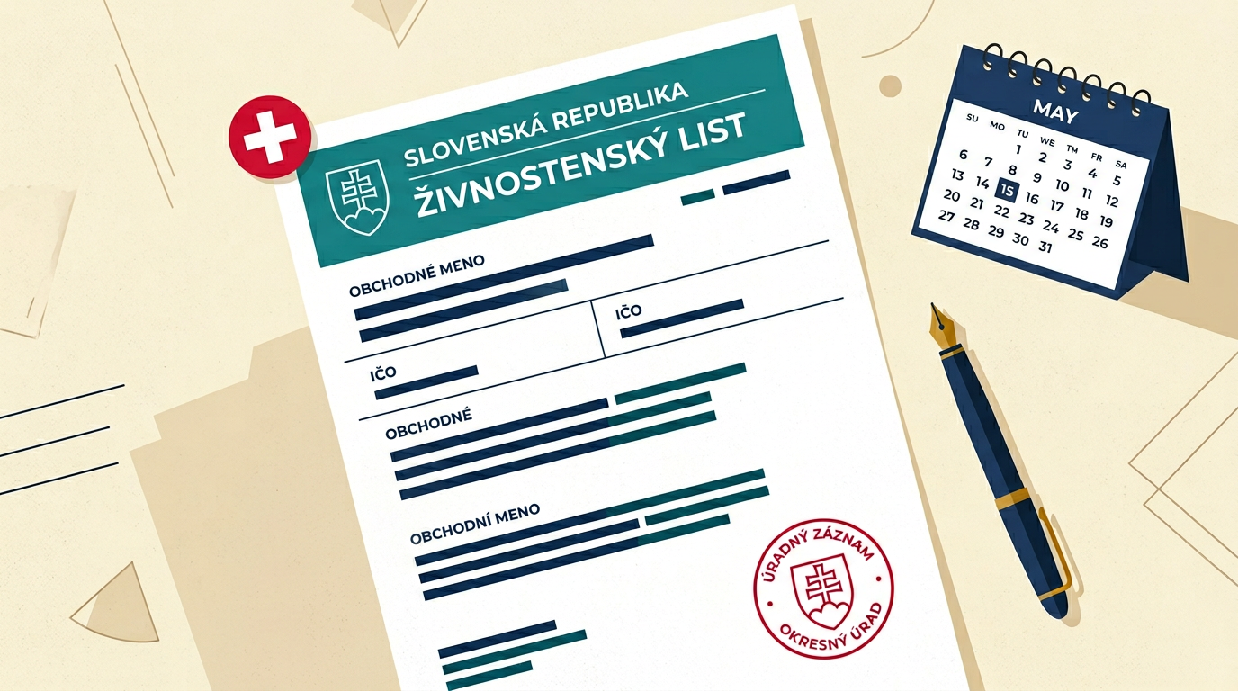 Slovenský živnostenský list ako dôkaz SZČO pre vyplatenie BVG